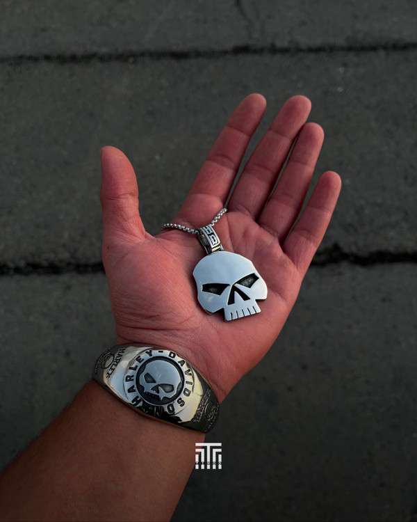 خرید ست دستبند و گردنبند هارلی دیویدسان