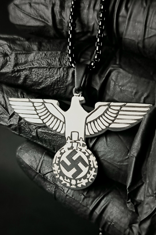 خرید پلاک و گردنبند عقاب لوفت وافه - نیرو هوایی ارتش آلمان نازی - مشکی