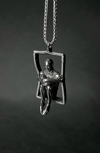 خرید پلاک و گردنبند تنهایی - سه بعدی