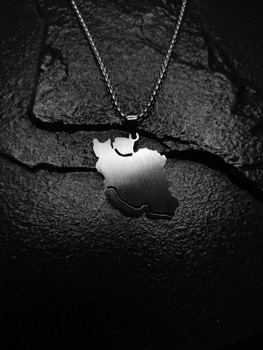 خرید پلاک و گردنبند ایران زمین | طرح استیل