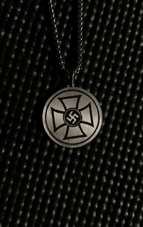 پلاک و گردنبند مدال شایستگی جنگ ( لیاقت ) آلمان نازی | مدل حکاکی لیزری