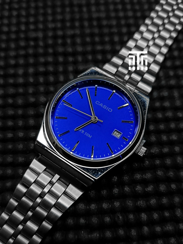 ساعت مچی کاسیو گادفادر صفحه آبی پارسی | Casio WR50M